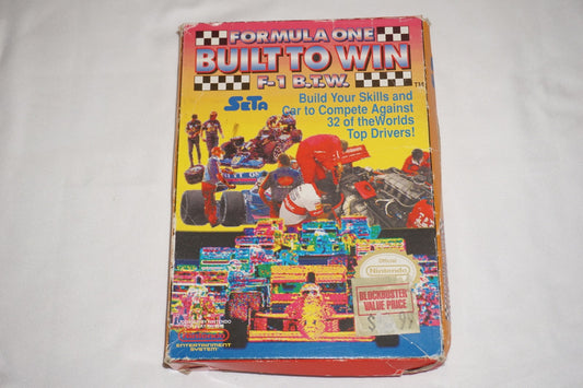 Formula One Built to Win 1 (Nintendo NES) Complete in Box CIB