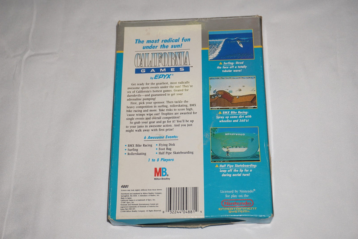 California Games (Nintendo NES) Complete in Box CIB