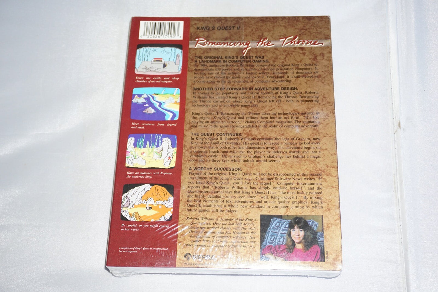King's Quest II Romancing the Throne (PC MS Dos 3.5" Disk) NEW Sealed Big Box 2