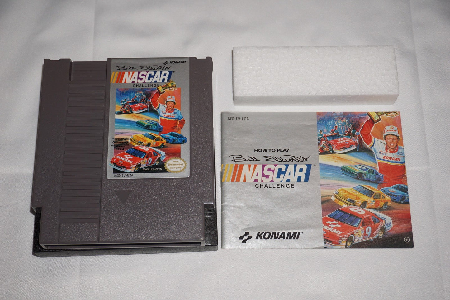 Bill Elliott's Nascar Challenge (Nintendo NES) Complete in Box CIB