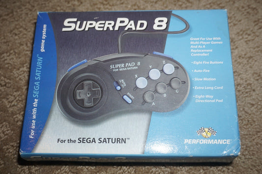 Performance Superpad 8 Controller (Sega Saturn) NEW In Box Sealed