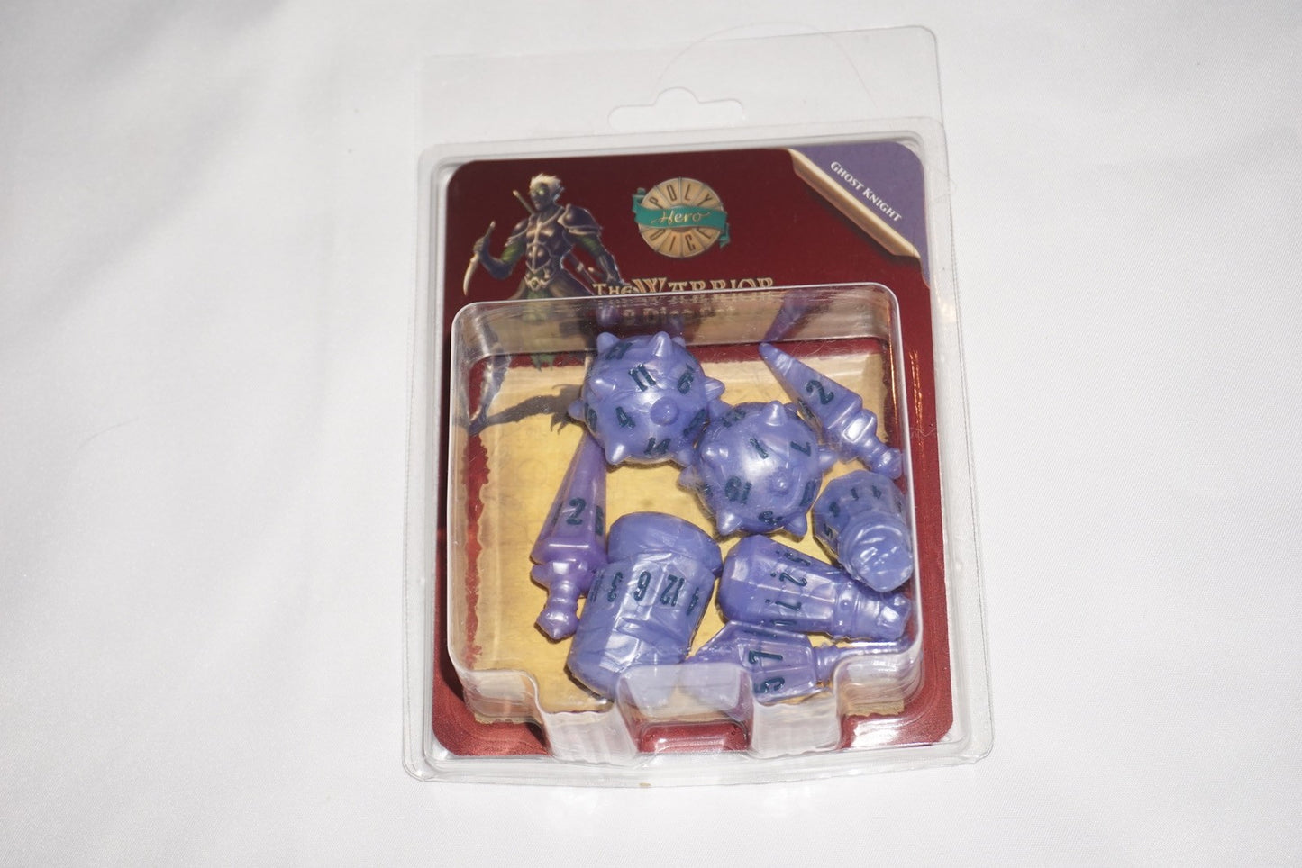 PolyHero Warrior 8 Dice Set Ghost Knight NEW Sealed