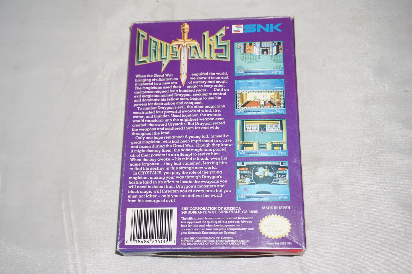 Crystalis (Nintendo NES) Complete in Box CIB