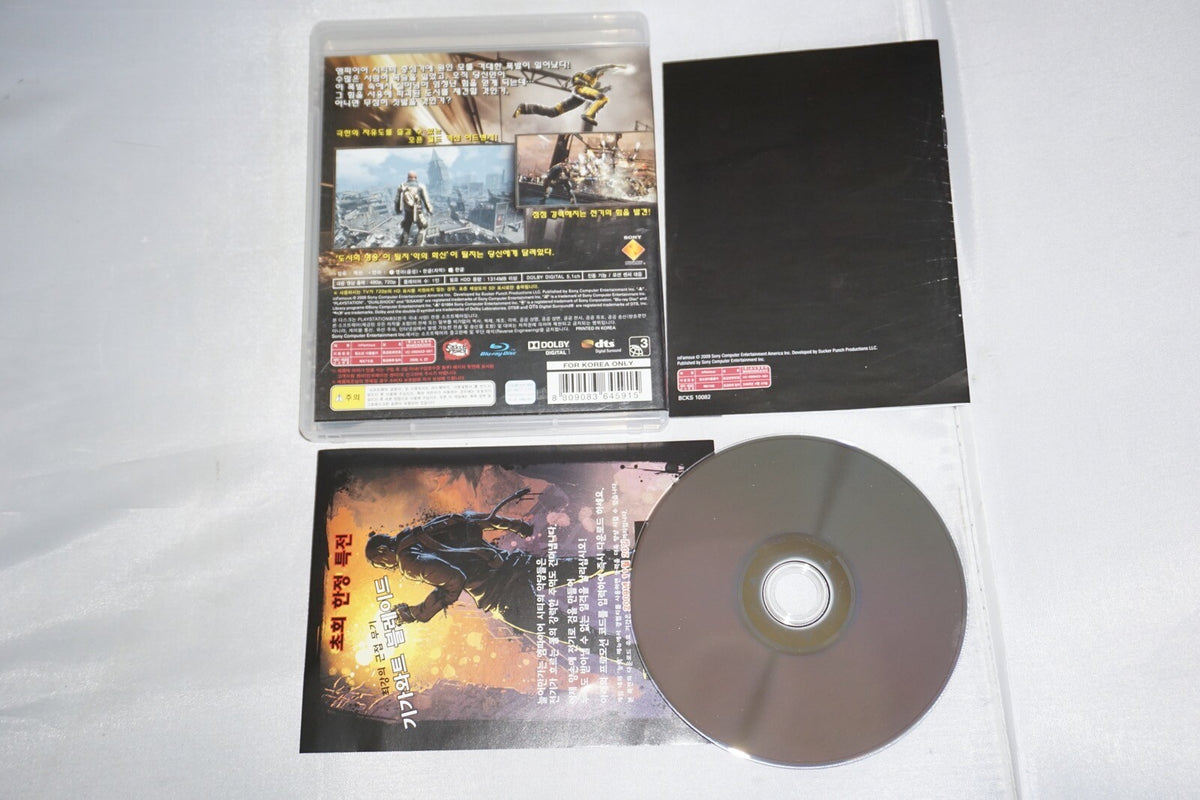 Infamous 1 (Sony Playstation 3 ps3) Complete KOREAN Import