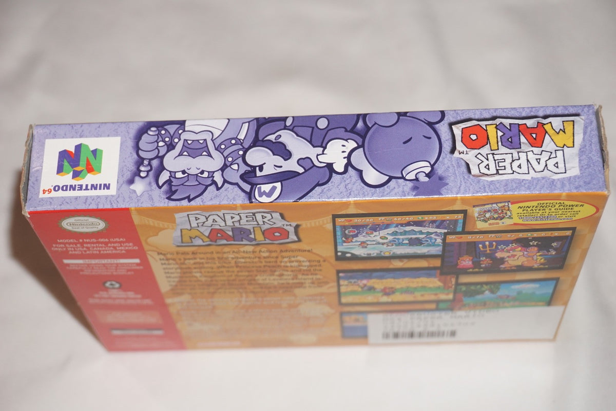 Paper Mario (Nintendo 64 N64) Complete in Box CIB Authentic
