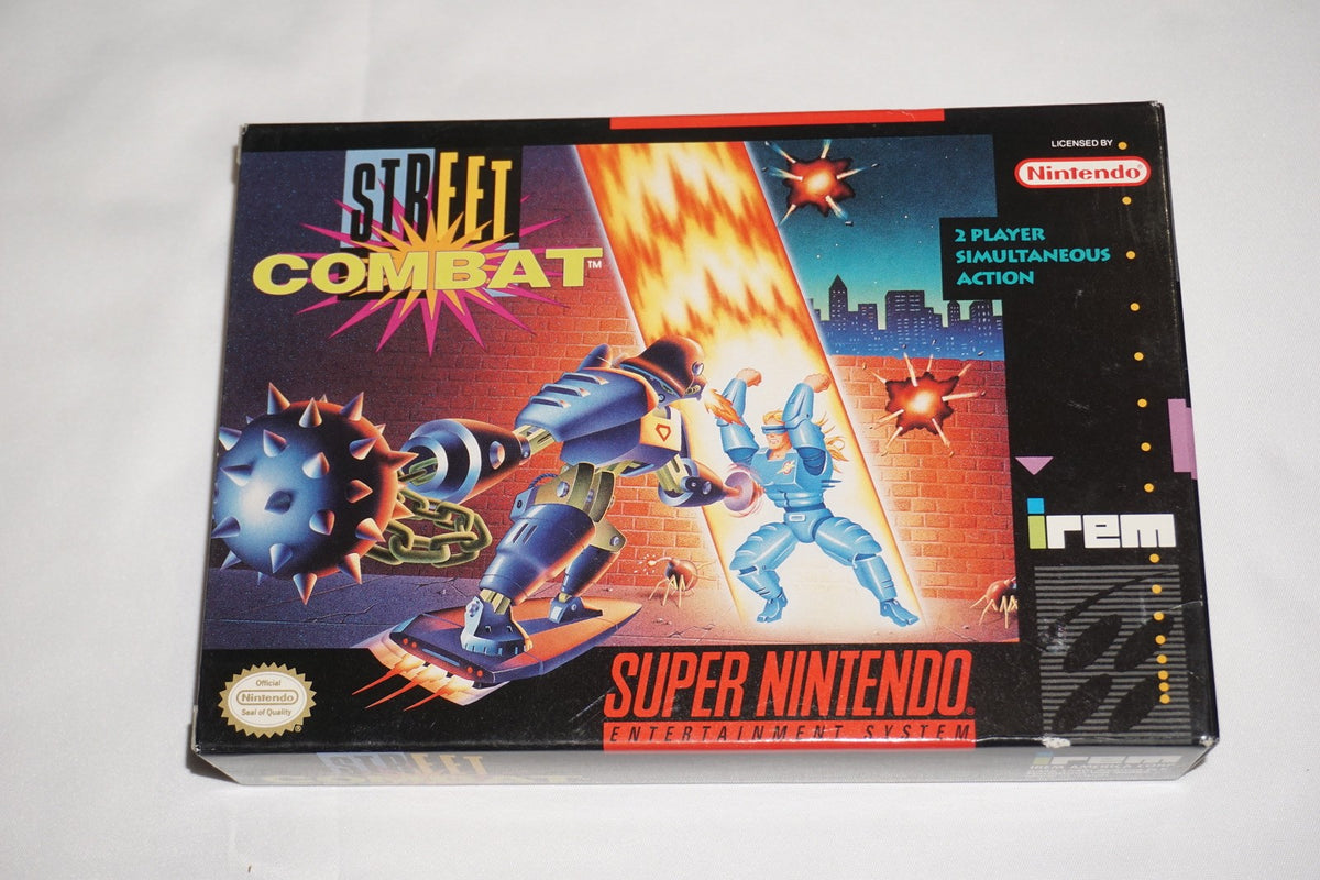 Street Combat (Super Nintendo SNES) Complete in Box CIB