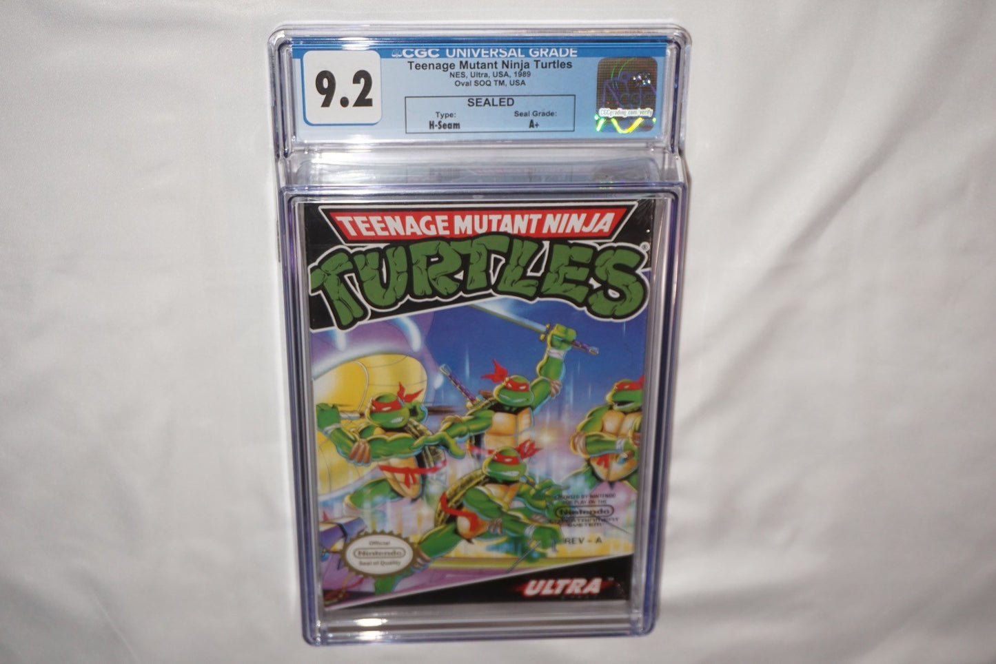 Teenage Mutant Ninja Turtles 1 (Nintendo NES) CGC 9.2 A+ NEW Sealed