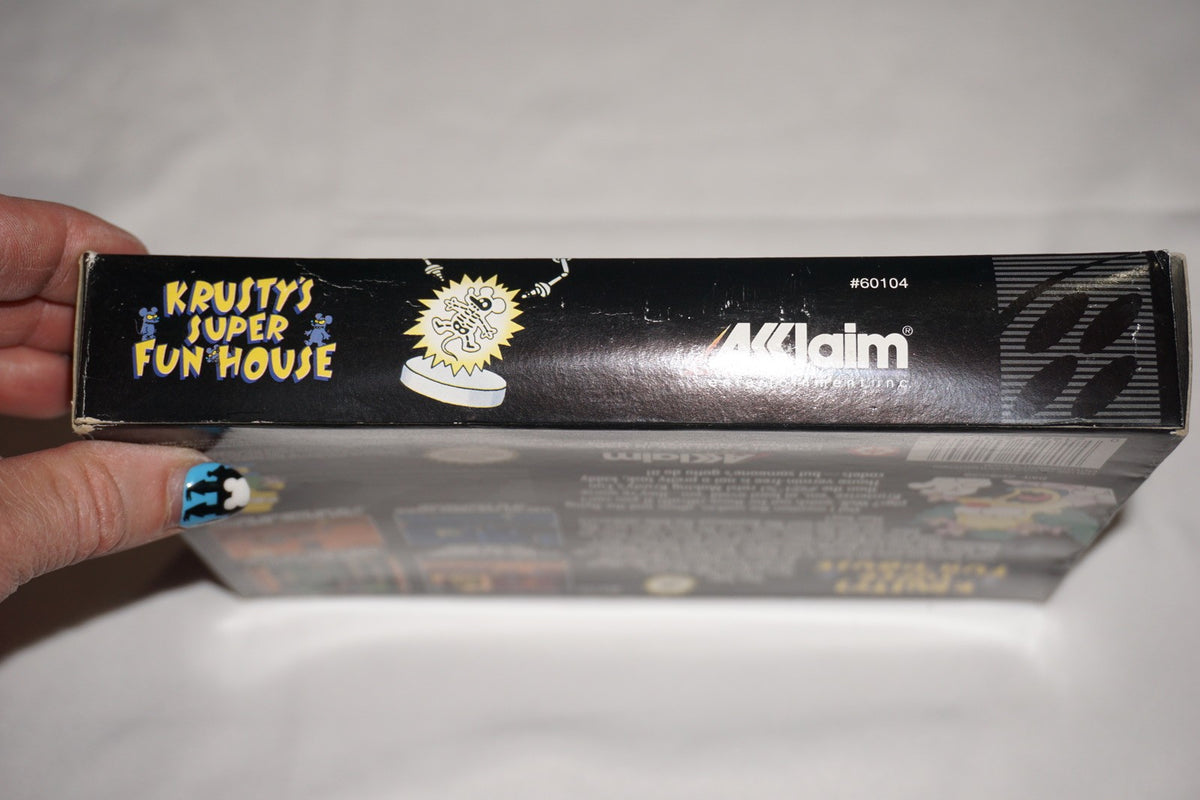 Krusty's Super Fun House (Super Nintendo SNES) Complete in Box CIB