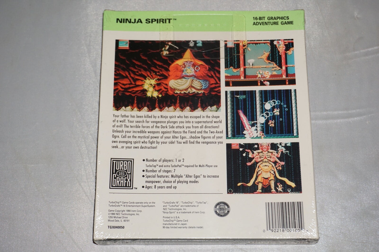 Ninja Spirit (Turbo Grafx 16 tg16) NEW Sealed Box Turbografx