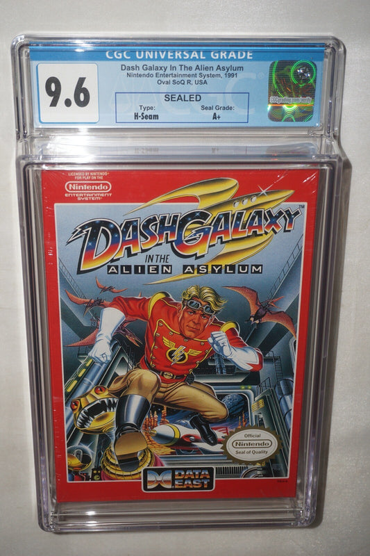 Dash Galaxy in the Alien Asylum (Nintendo NES) CGC 9.6 A+ NEW Sealed