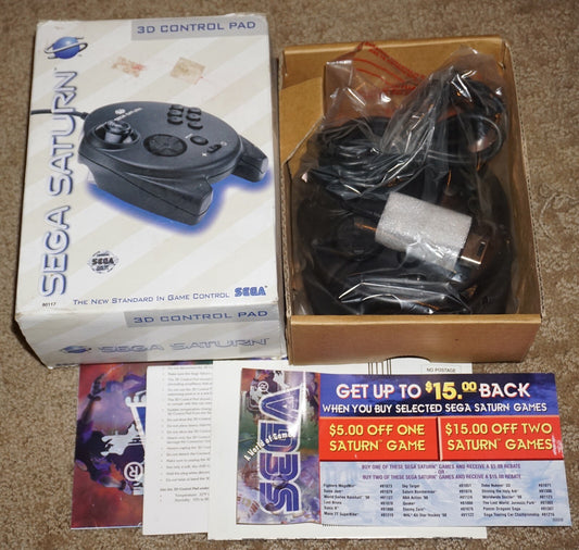 3D Control Pad Controller (Sega Saturn) NEW in Box Official OEM