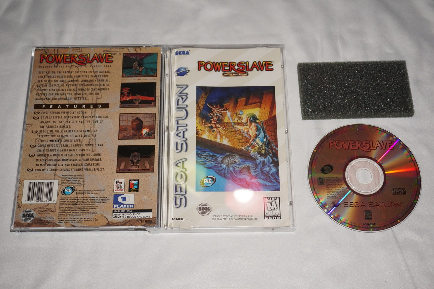 Powerslave (Sega Saturn) Complete w/ Reg Card