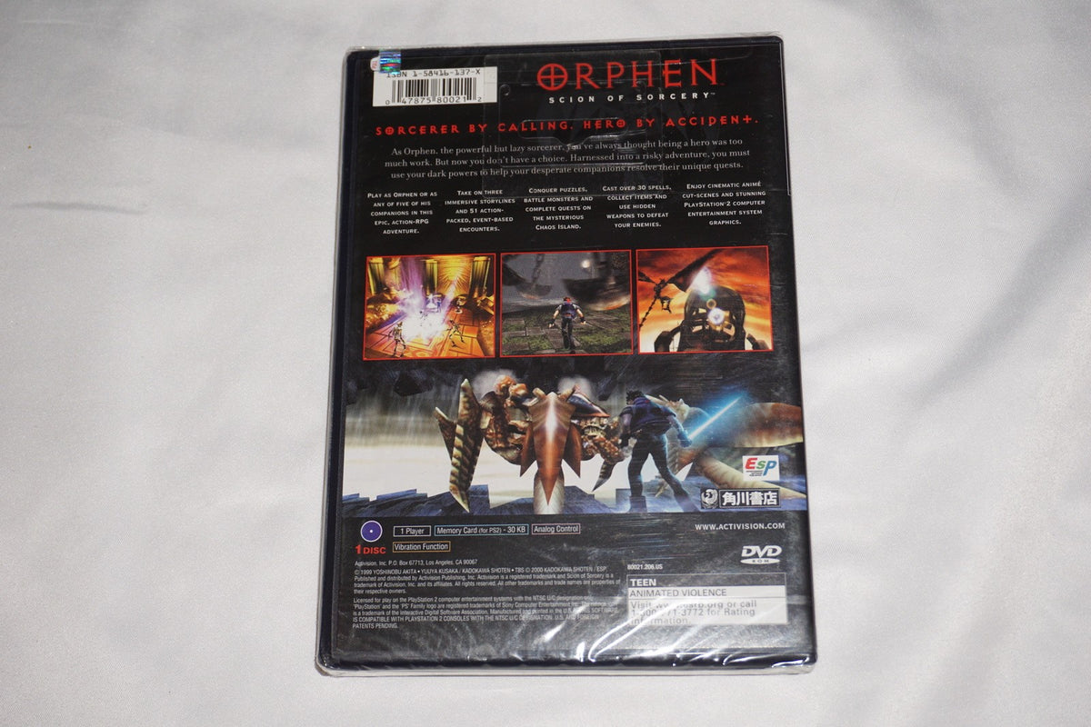 Orphen: Scion of Sorcery (Sony Playstation 2 ps2) NEW Sealed