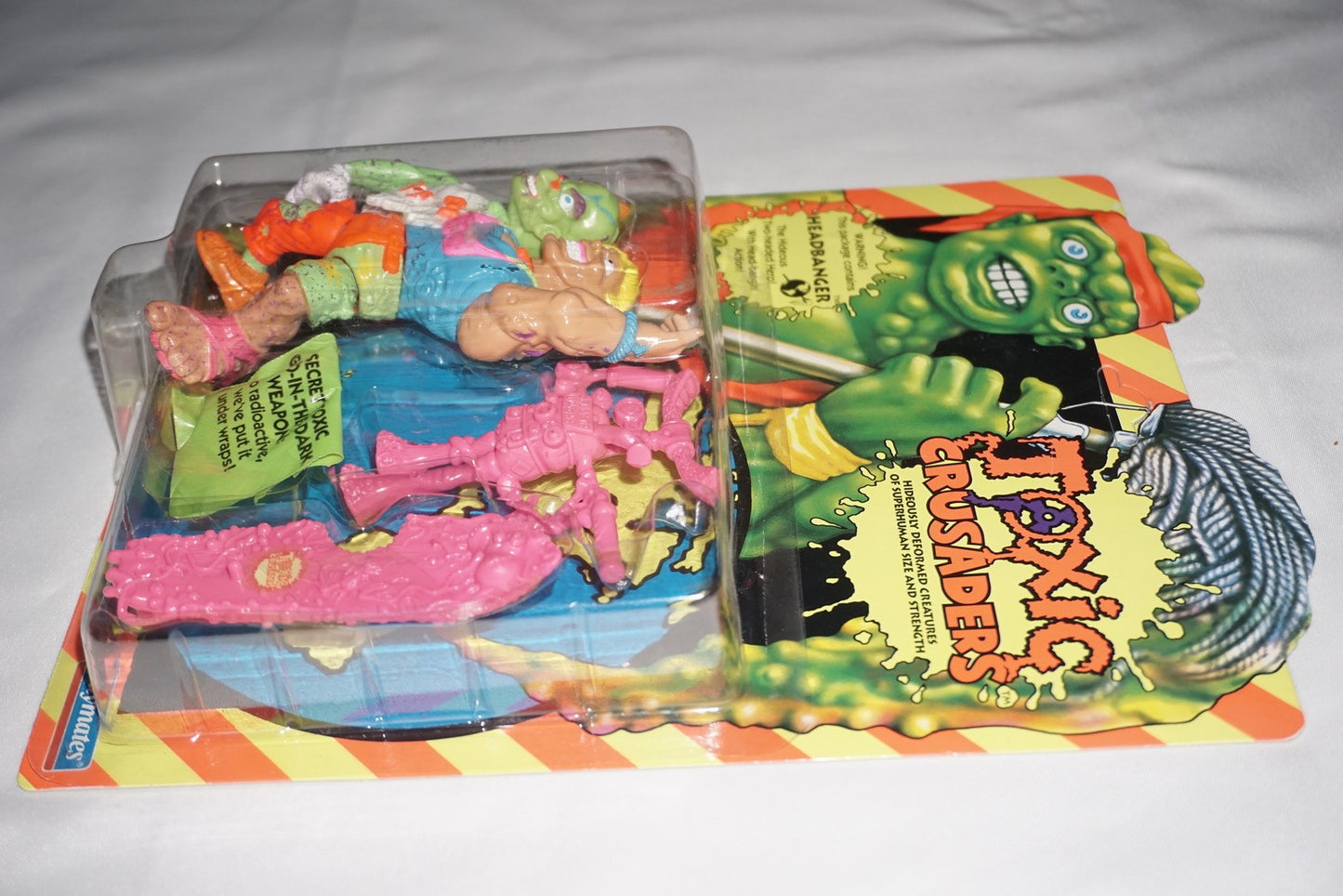 Toxic Crusaders Headbanger Playmates 1991 NEW Sealed Unpunched