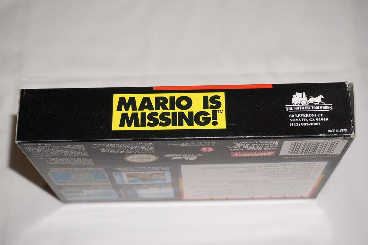 Mario is Missing (Super Nintendo SNES) Complete in Box CIB