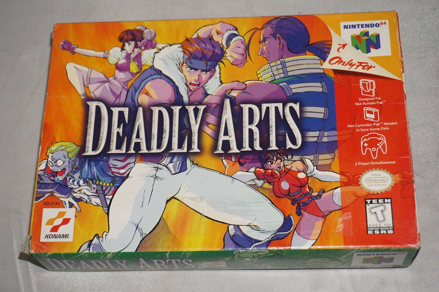 Deadly Arts (Nintendo 64 N64) Complete in Box w/ Reg Card CIB
