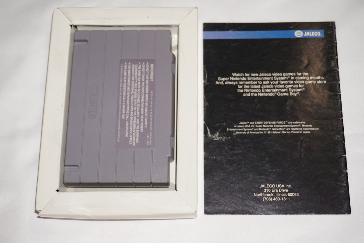 Earth Defense Force (Super Nintendo SNES) Complete in Box CIB