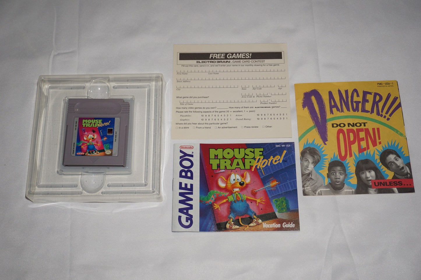 Mouse Trap Hotel (Nintendo Game Boy Gameboy) Complete in Box w/ Reg CIB