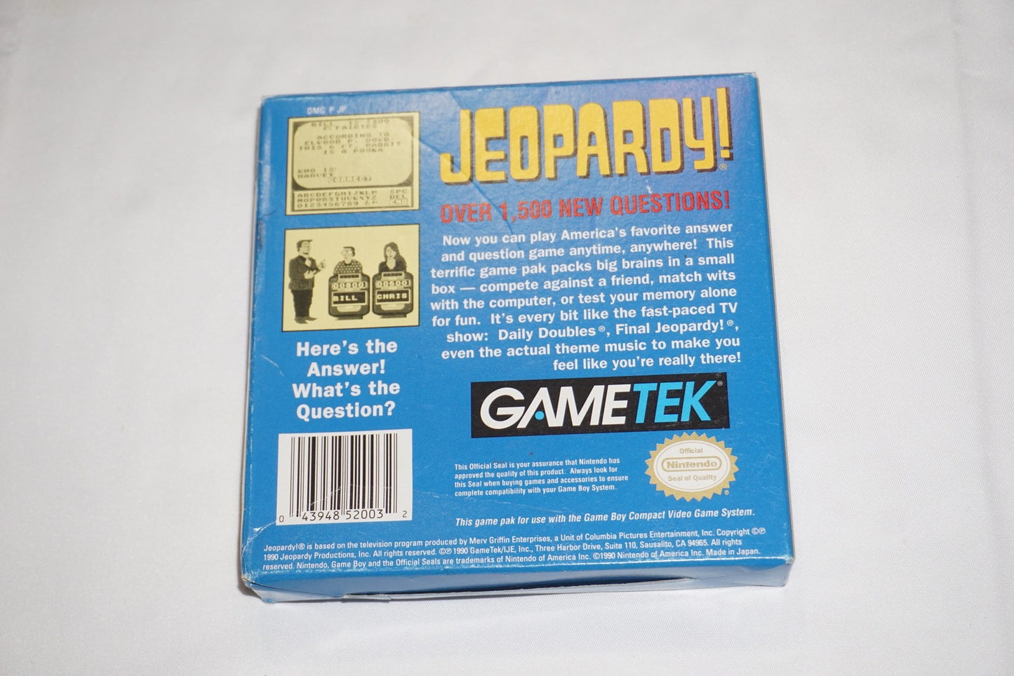 Jeopardy (Nintendo Game Boy Gameboy) Complete in Box w/ Reg CIB