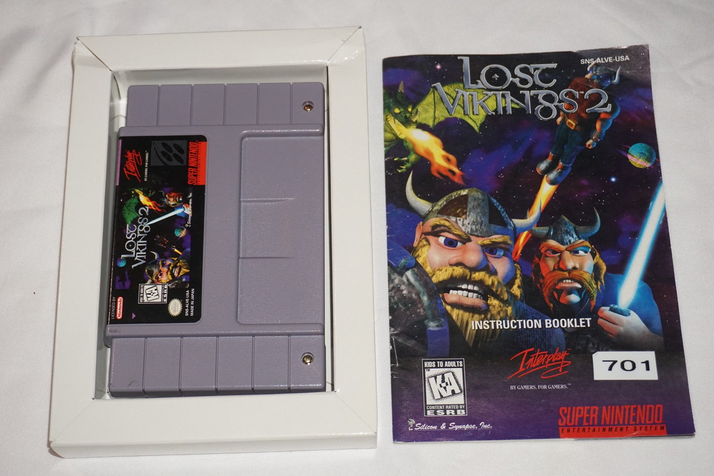 Lost Vikings 2 (Super Nintendo SNES) Complete in Box CIB