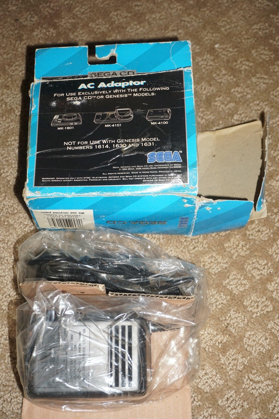 AC Adaptor (Sega CD) NEW Official OEM