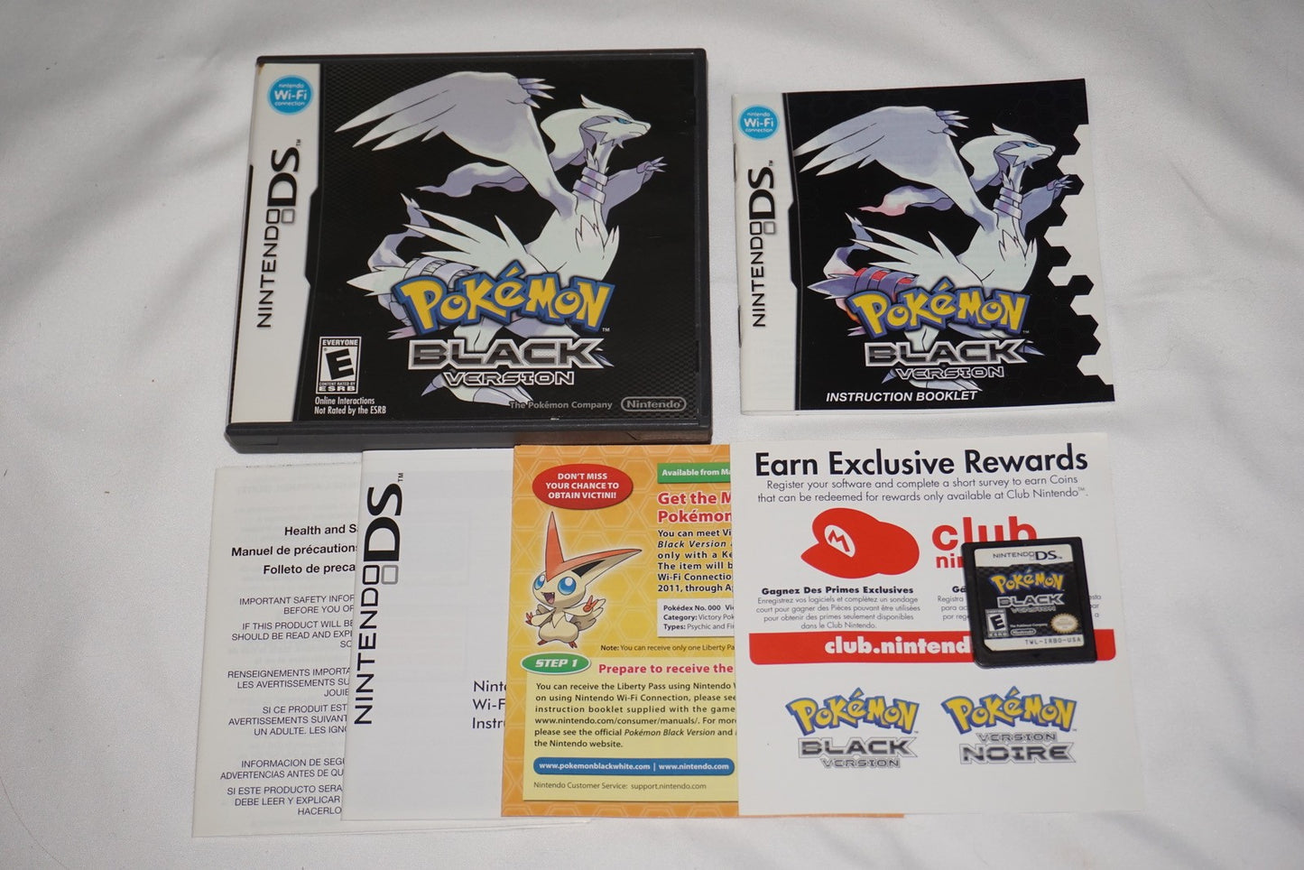 Pokemon Black (Nintendo DS) Complete Authentic