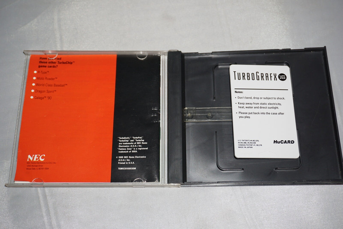 Fantazy Zone (Turbo Grafx 16 tg16) Complete in Case Turbografx