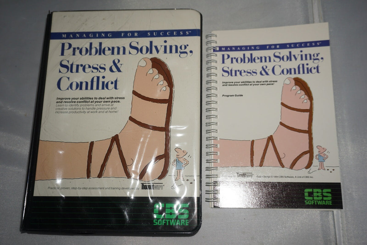 Problem Solving Stress & Conflict (Apple II 2) Complete in Box CIB