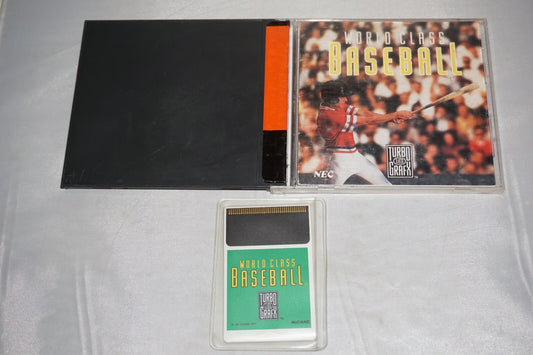 World Class Baseball (Turbo Grafx 16 tg16) Complete in Case Turbografx