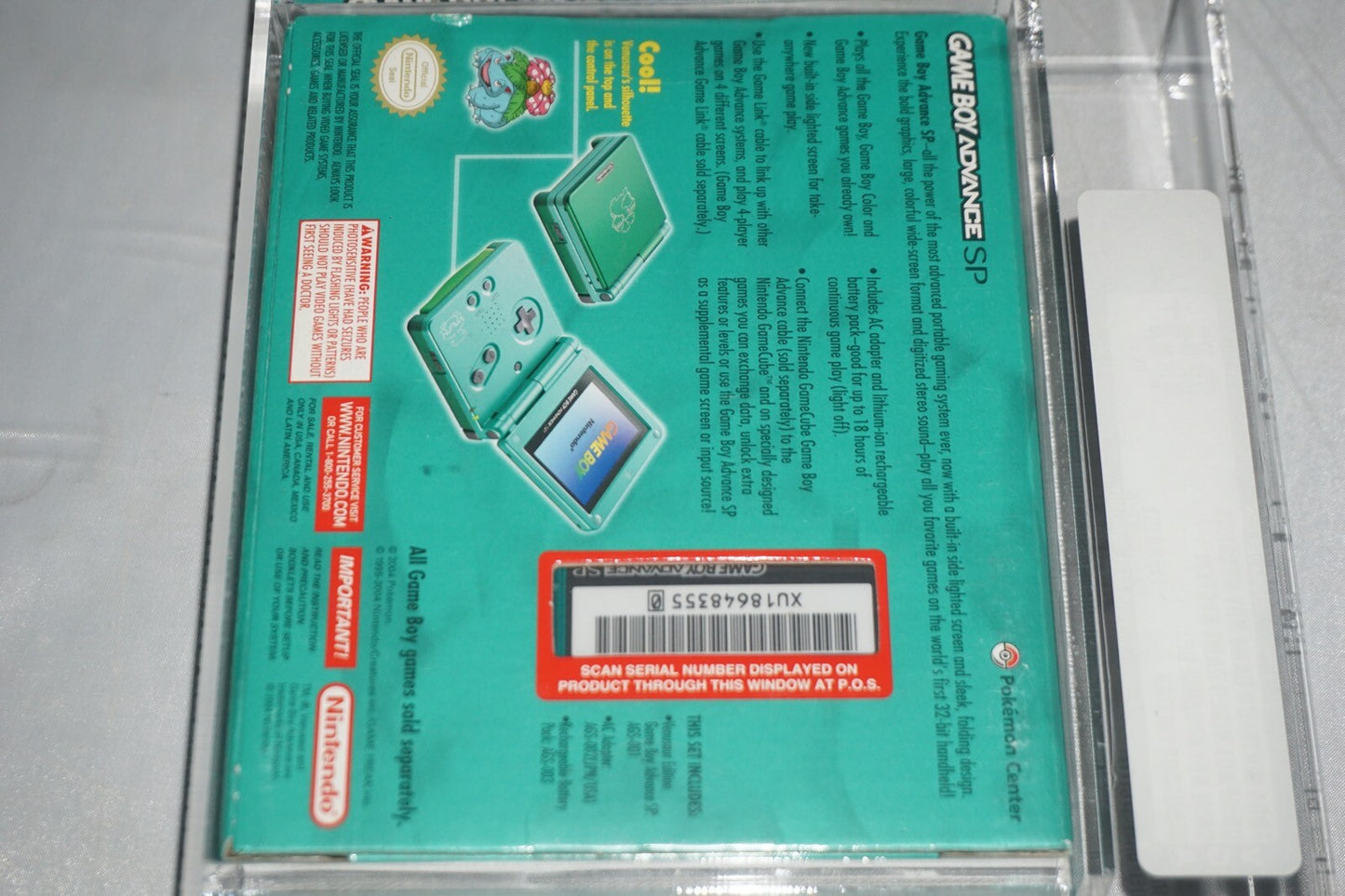 Pokemon Venusaur Game Boy Advance SP System Console NEW Sealed VGA 85+