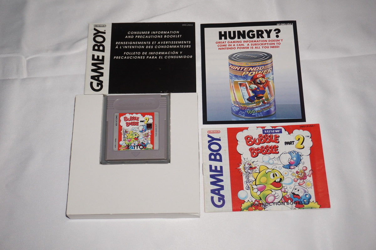 Bubble Bobble Part 2 (Gameboy Game Boy GB) Complete CIB Authentic