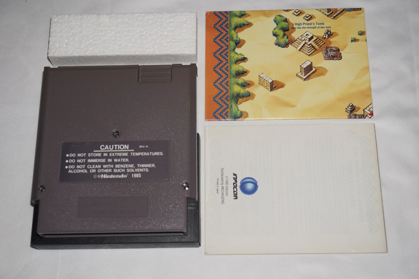 Tombs & Treasure (Nintendo NES) Complete in Box w/ Map CIB