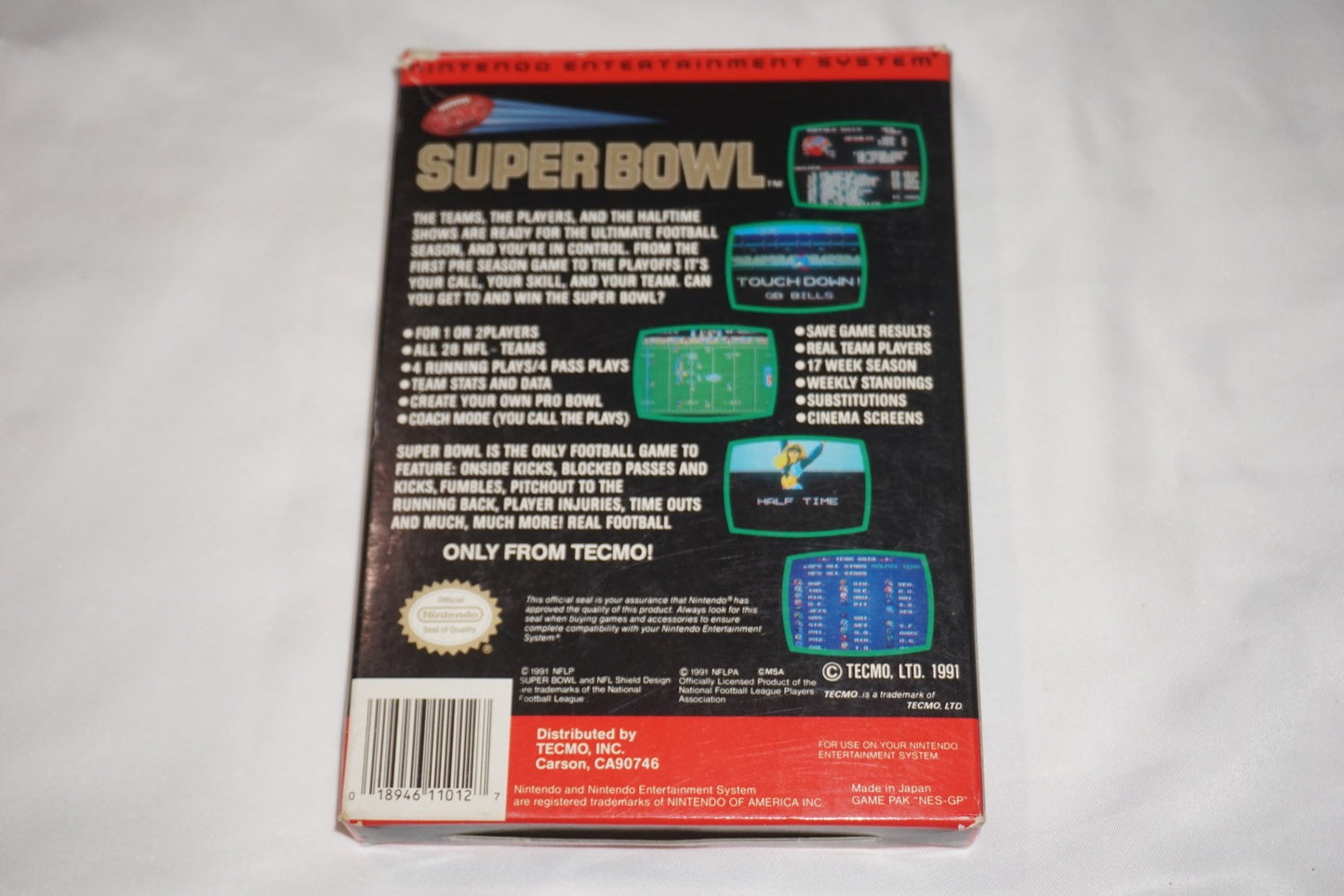 Tecmo Super Bowl (Nintendo NES) Complete in Box CIB