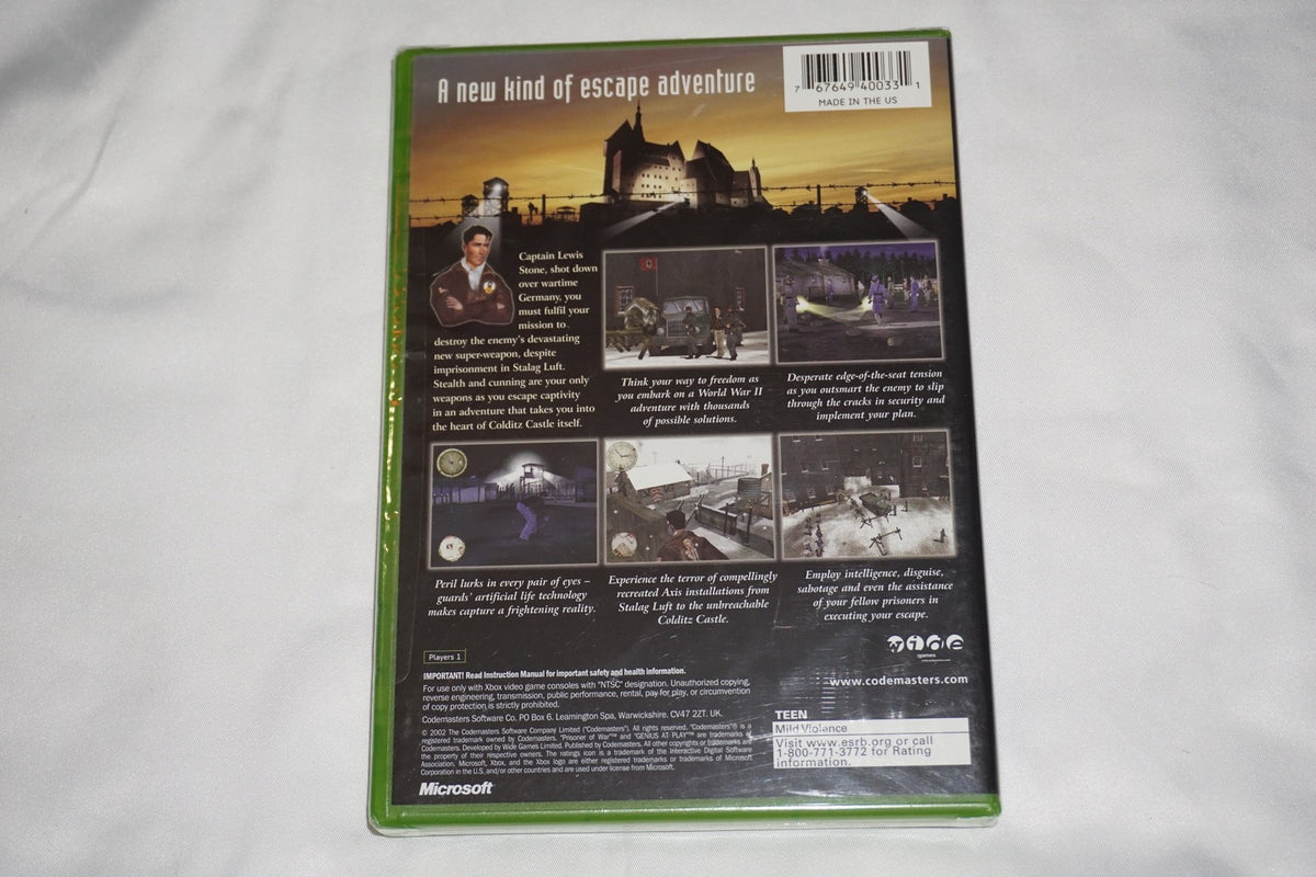 Prisoner of War (Microsoft Xbox) NEW Sealed