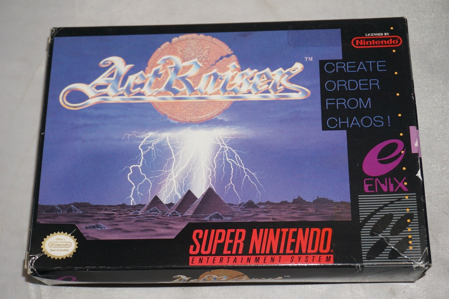 Actraiser 1 (Super Nintendo SNES) Complete in Box CIB