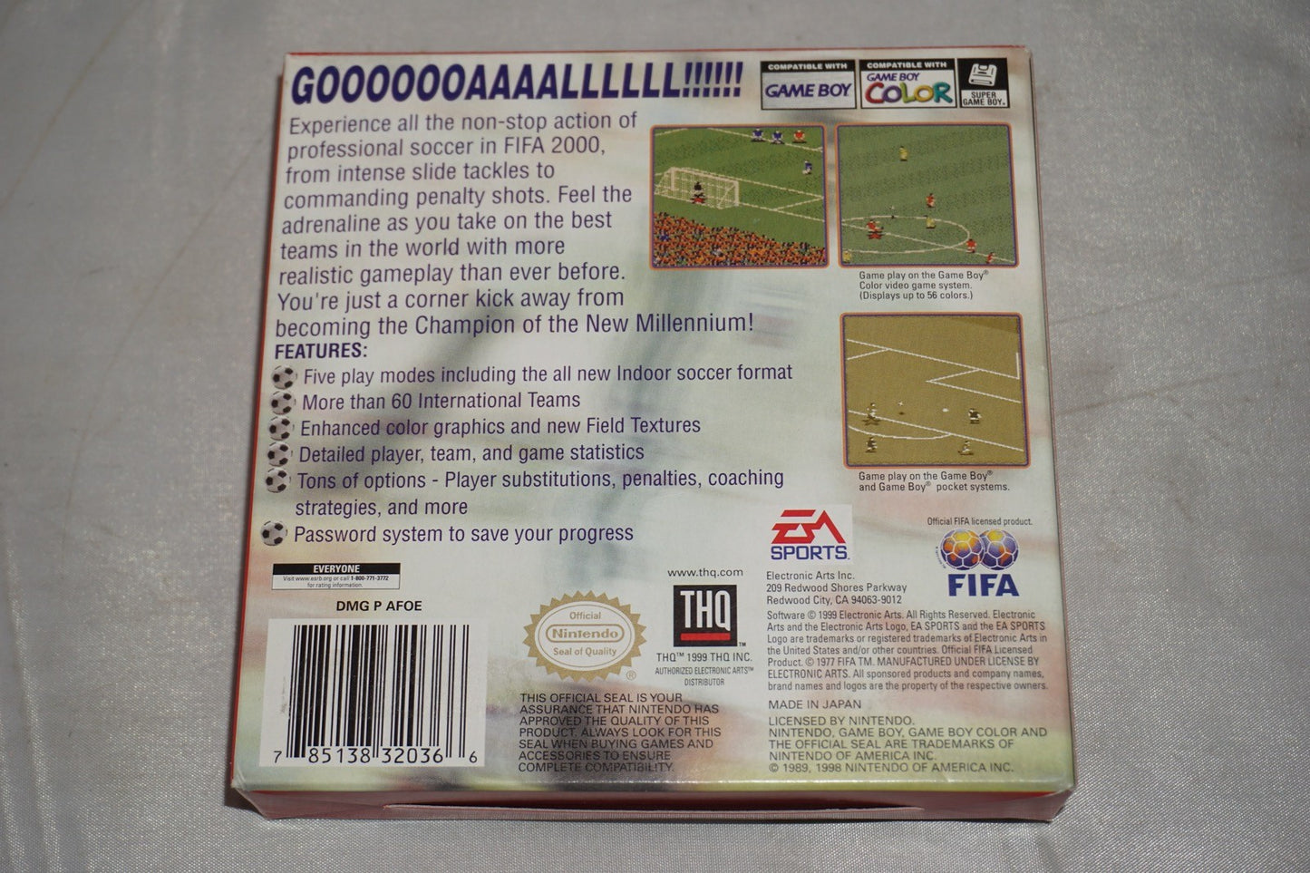 Fifa 2000 (Nintendo Gameboy Color Game Boy GB) Complete CIB