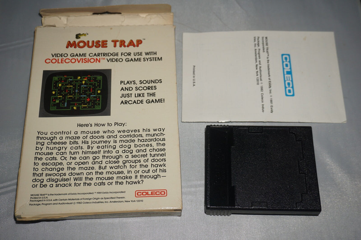 Mouse Trap (Colecovision) Complete In Box