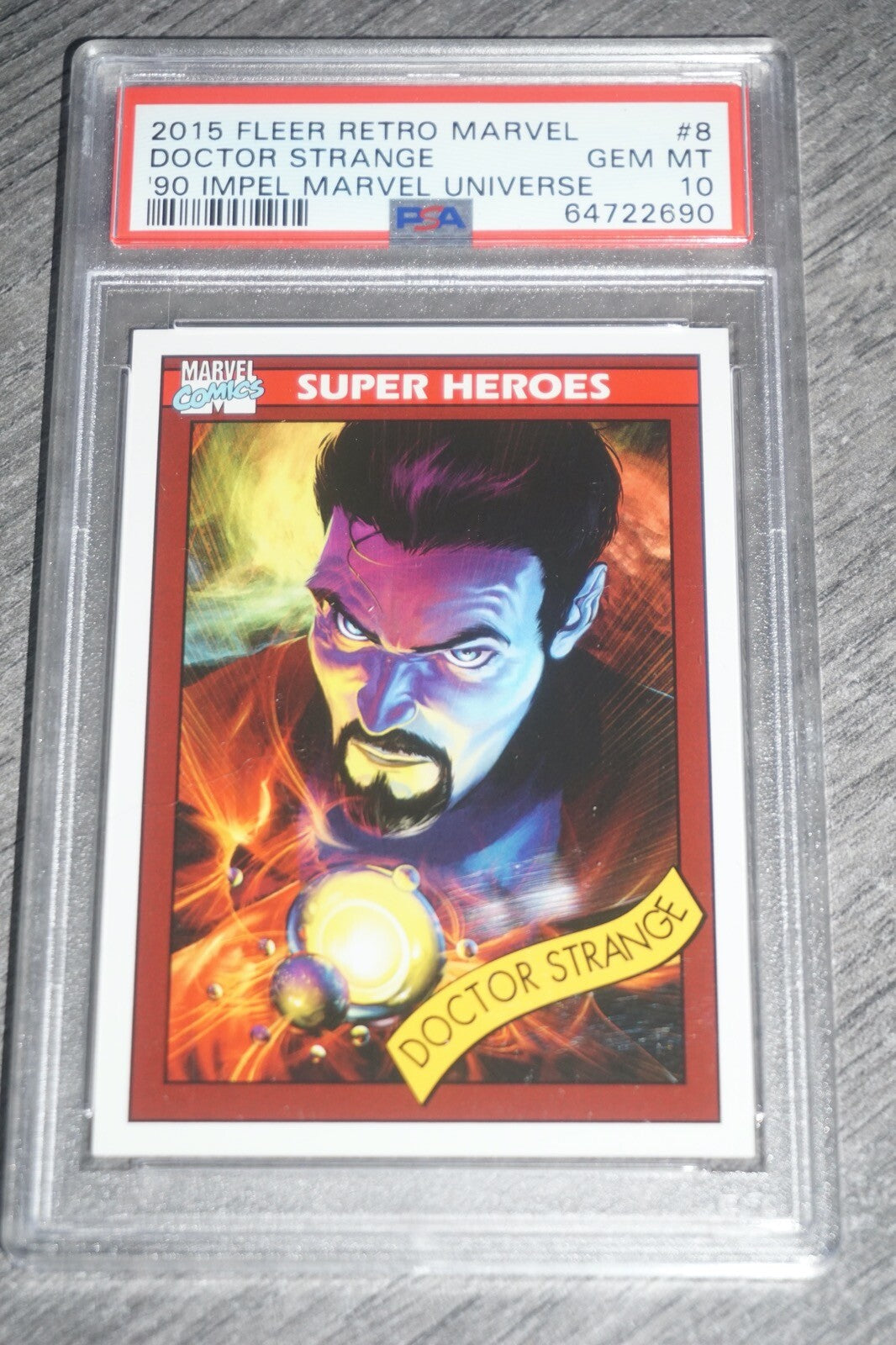 Doctor Strange #8 2015 Fleer Retro Marvel 90 Impel Universe Gem Mint Psa 10