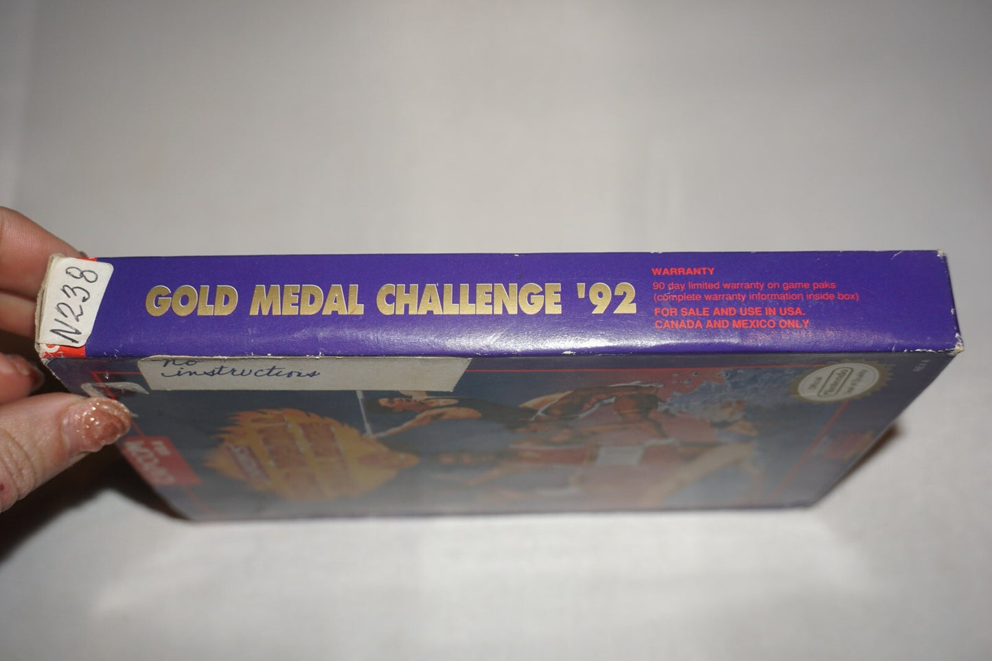 Gold Medal Challenge 92 Capcom's (Nintendo NES) Complete in Box CIB