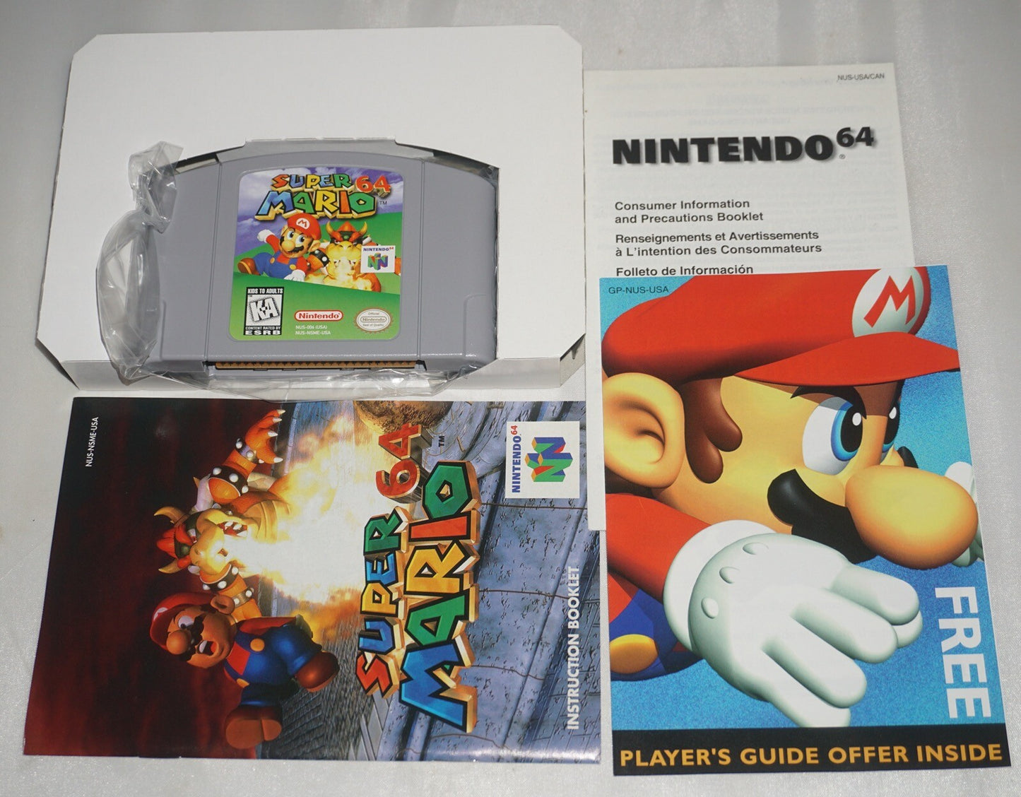 Super Mario 64 (Nintendo 64 N64) Complete in Box CIB Near Mint