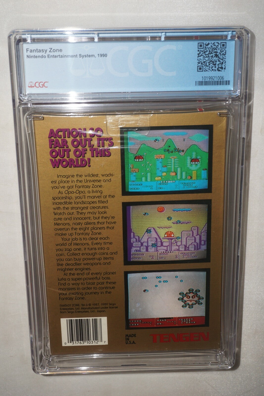 Fantasy Zone (Nintendo NES) CGC 9.4 A+ NEW Sealed