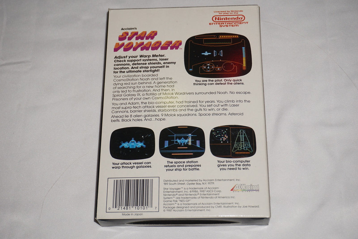 Star Voyager (Nintendo NES) Complete in Box CIB