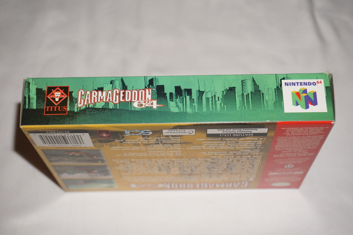 Carmageddon (Nintendo 64 N64) Complete in Box w/ Reg CIB