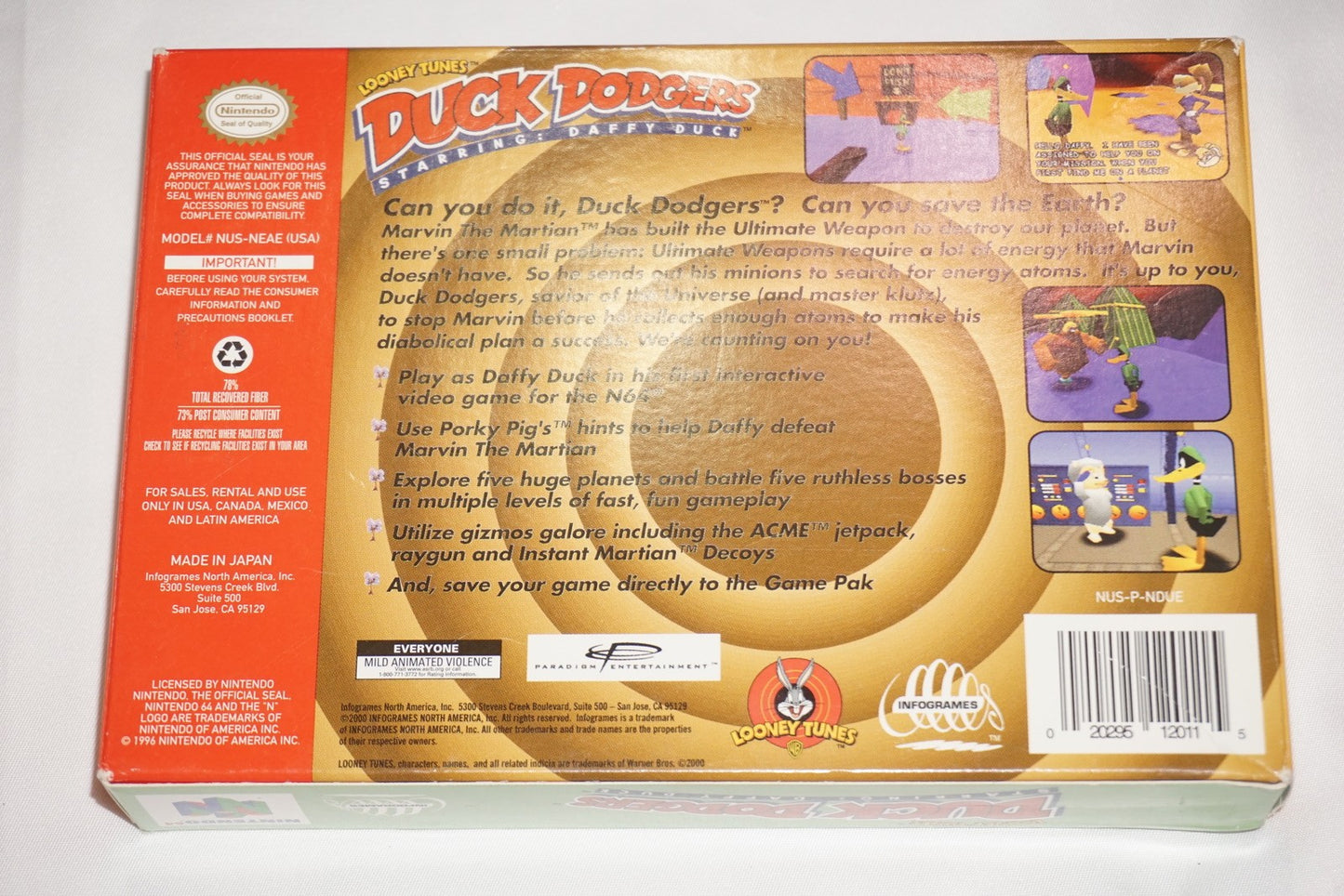 Duck Dodgers (Nintendo 64 N64) Complete in Box CIB