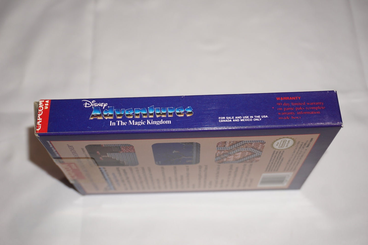 Disney Adventures in Magic Kingdom (Nintendo NES) Complete Mega Man Sticker CIB