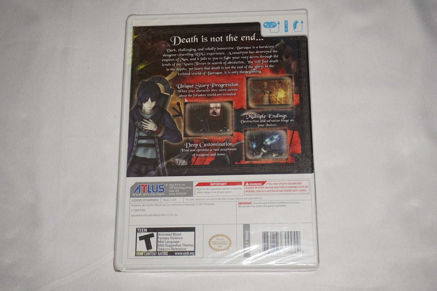 Baroque (Nintendo Wii) NEW Sealed