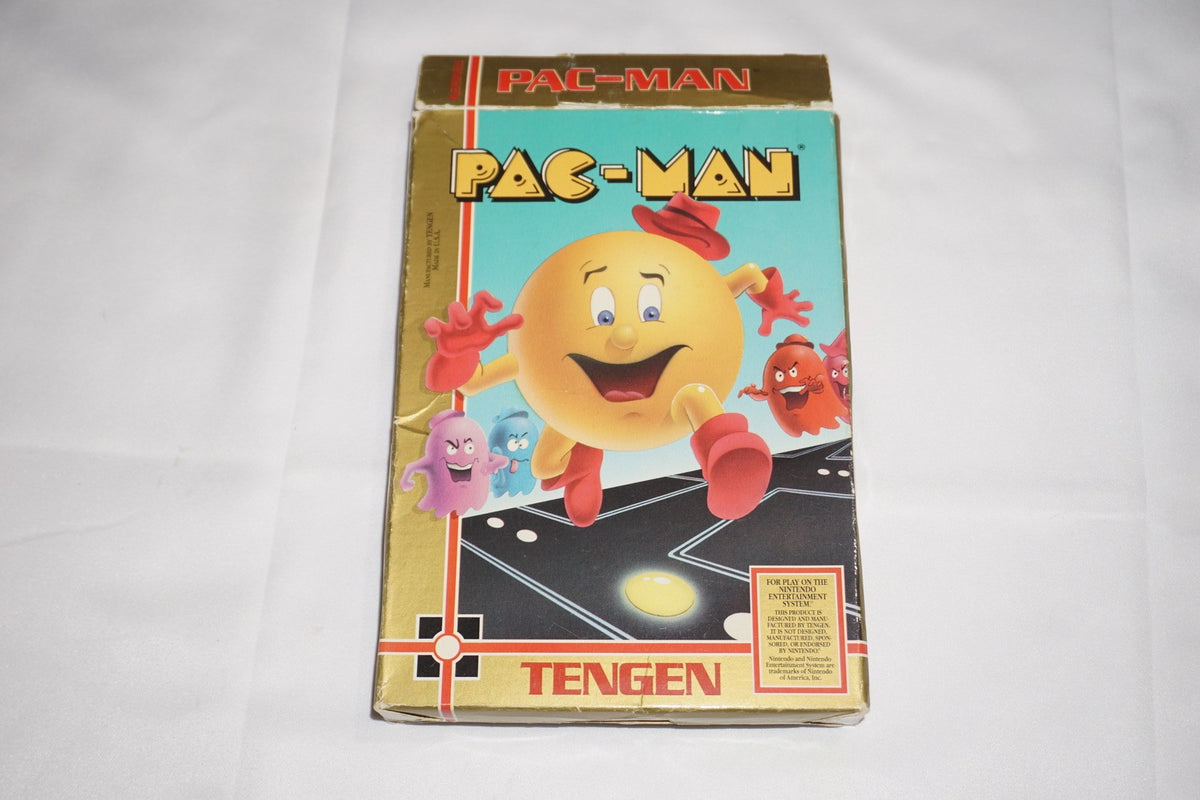Pac Man Tengen (Nintendo NES) Complete in Box w/ Poster CIB