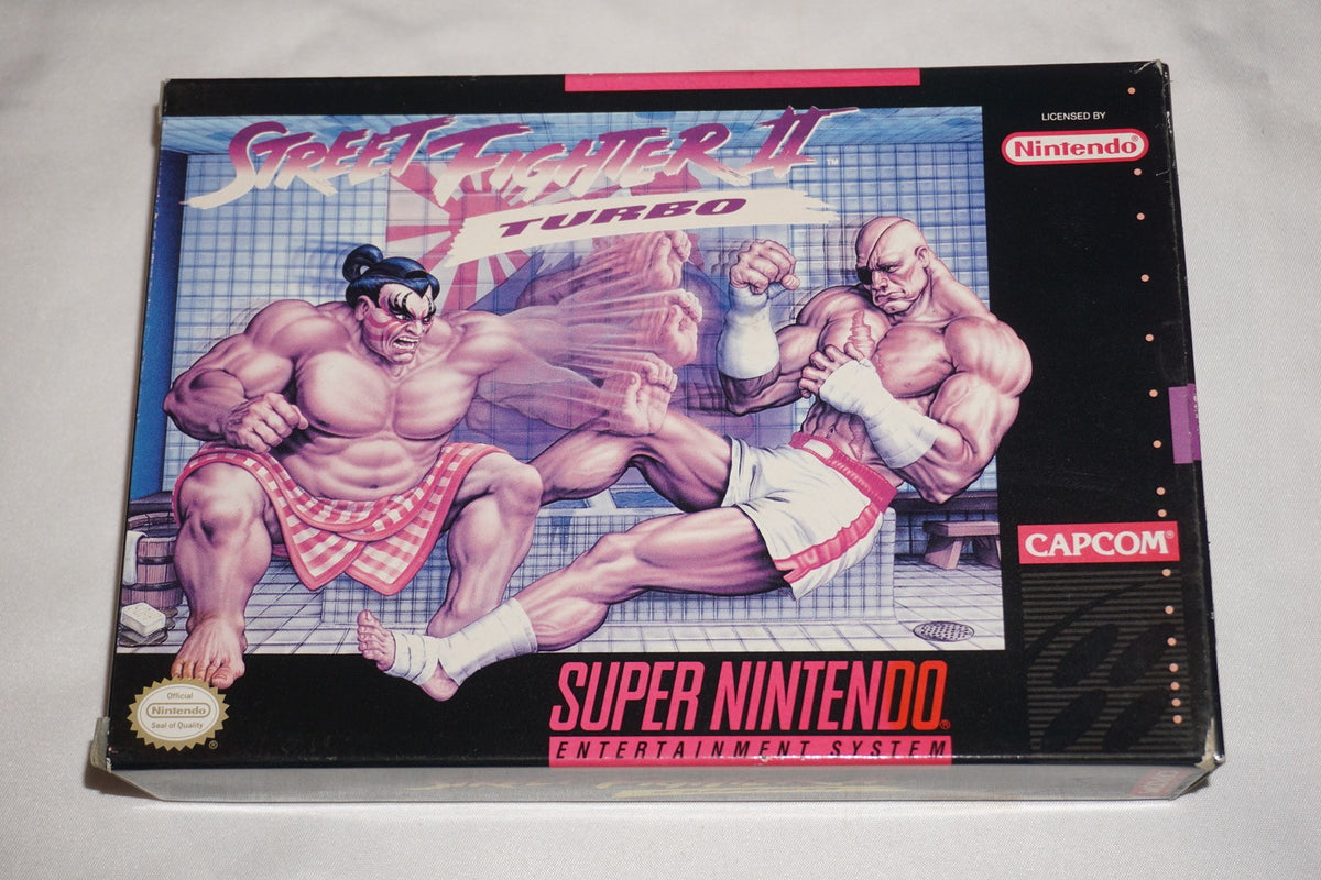 Street Fighter II Turbo (Super Nintendo SNES) Complete in Box CIB
