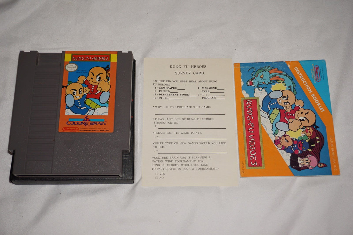 Kung Fu Heroes (Nintendo NES) Complete in Box w/ Reg CIB