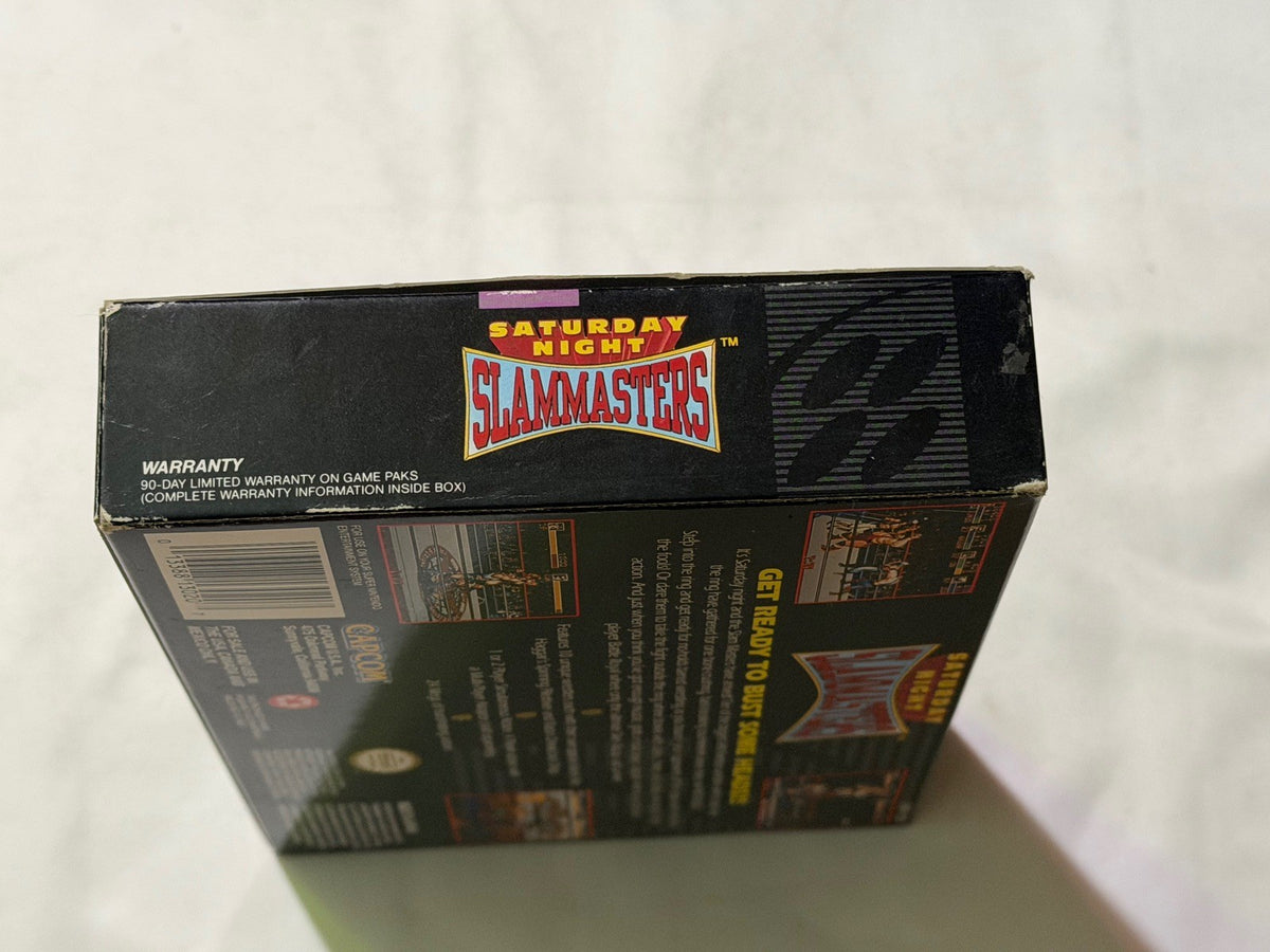 Saturday Night Slam Masters (Super Nintendo SNES) Complete in Box CIB